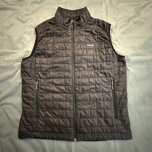 Patagonia Nano Puff Vest Men's XL Black Primaloft Full Zip Quilted Hiking